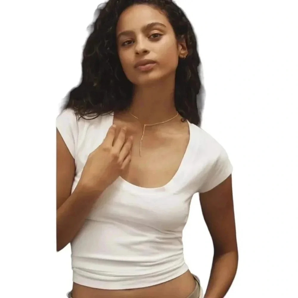 Anthropologie Pilcro Scoop Neck Tee